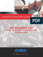 DRI A Hot Briquetted Iron HBI at Terminals Guide For Transporting and Handling