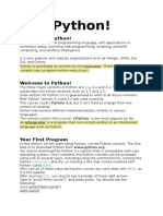 Welcome To Python!