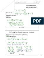 3.5-Finding Real Roots of Polynomial Equations