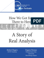 A Story of Real Analysis - Rogers & Boman