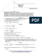 2017 12 Maths Sample Paper 05 QP PDF