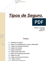 Tipos de Seguro