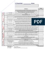 5S Checklist - Area: 5S Check Item Guidance Rating