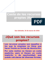 Costo de Recursos Propios Ke