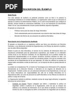 Ejemplo Auditoría Informática