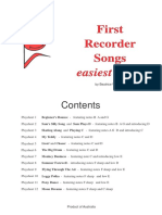 First Recorder Songs: Easiest Duets