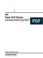 Parts Manual: 45F Paper Roll Clamps