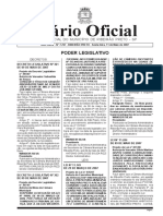 Diário Oficial: Poder Legislativo