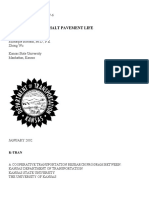 Estimation of Asphalt Pavement Life