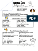 Song Words For Yr 6 7 Booklets