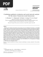 Combining Qualitative Evaluation and Social Network Analysis For The Study of Classroom Social Interactions