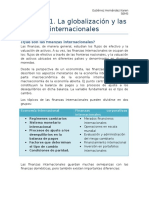 La Globalización y Las Finanzas Internacionales