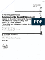 NUREG-0683, Vol. 1, PEIS-Decontamination and Disposal of Radioactive Wastes Resulting From TMI-2 (1981-03)