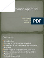 Performance Appraisal: Presented By:-Nisha Goyal Rakesh Singh