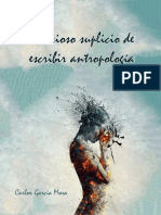 Delicioso Suplicio de Escribir Antropología