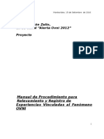 Proyecto - Manual de Procedimiento para Relevamiento de Experiencias OVNI