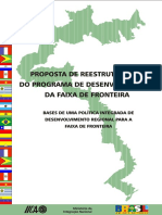 (BRASIL) Proposta de Reestruturação Do Programa de Desenvolvimento Da Faixa de Fronteira