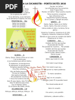 Cantos para Vigilia de Pentecostes