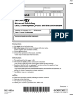 January 2011 QP - Unit 2 Edexcel Biology A-Level