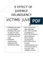 The Effect of Juvenile Delinquency