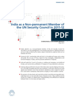 India As A Non-Permanent Member of The UN Security Council in 2011-12