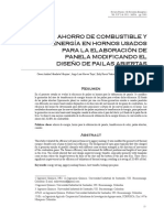 Ahorro de Combustible y Energía en Horno S Usados para La Elaboración de Panela Modificando El Diseño de Pailas Abiertas