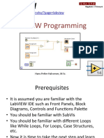 LabVIEW Programming - Overview PDF