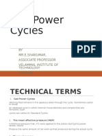 Gas Power Cycles Sivakumar.E VIT