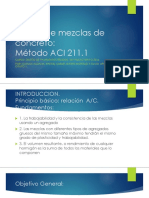 Diseño de Mezclas de Concreto METODO ACI 211.1