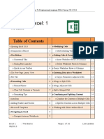 The Basics (Excel-2013)