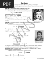 Gas Laws: Temperature: Co-Ordinates: Boyle's Law