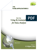 Using R Commandeer For Data Analysis