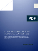 Computer Aided Process Planning - CIM 1123