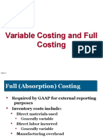 Full and Variable Costing