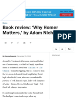 Why Homer Matters,' by Adam Nicholson - The Washington Post PDF