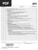 Post Op CABG Orders