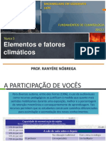 Climatologia - Elementos e Fatores Climáticos