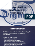 Implementation of Six Sigma in Motorola