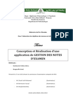 Application de Gestion Des Notes Dexamen