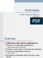 Multimedia: 15-441 Computer Networks 10/02/02 Xavier Appé