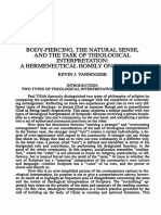 Body-Piercing, The Natural Sense, and The Task of Theological Interpretation