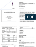 AFW364 - Course Outline