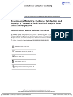 Relationship Marketing Customer Satisfaction and Loyalty A Theoretical and Empirical Analysis From An Asian Perspective