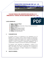 Plan de Trabajo Del Municipio Escolar de La Iie Emamm I