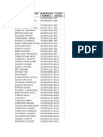 Candidates Names Admission Number Course Details