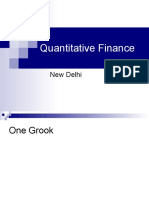 Quantitative Finance: New Delhi