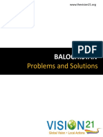 Balochistan Problems Solutions PDF