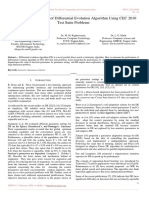 Performance Evaluation of Differential Evolution Algorithm Using CEC 2010 Test Suite Problems