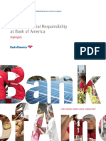 Bank of America 2012 Corporate Social Responsibility Highlights