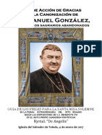 GUÍA DE LOS FIELES PARA LA SANTA MISA SOLEMNE EN ACCIÓN DE GRACIAS POR LA CANONIZACIÓN DE SAN MANUEL GONZÁLEZ GARCÍA, OBISPO DE LOS SAGRARIOS ABANDONADOS. Kyrial Angelis 2017